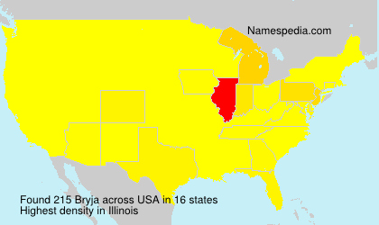 Surname Bryja in USA