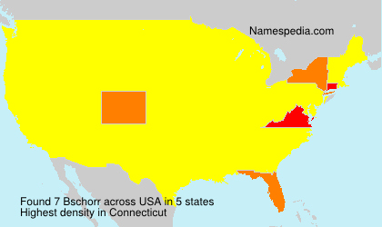 Surname Bschorr in USA