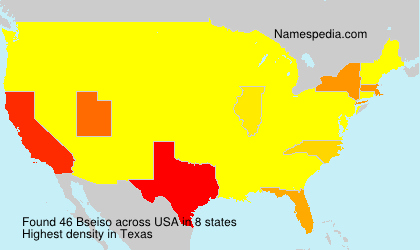 Surname Bseiso in USA