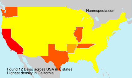 Surname Bsiso in USA