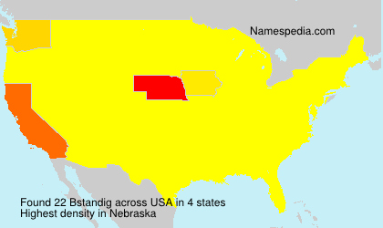 Surname Bstandig in USA Surname Bstandig in USA