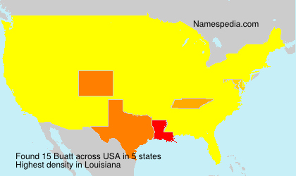 Surname Buatt in USA Surname Buatt in USA
