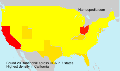 Surname Bubenchik in USA Surname Bubenchik in USA