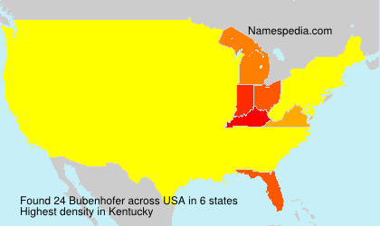 Surname Bubenhofer in USA Surname Bubenhofer in USA