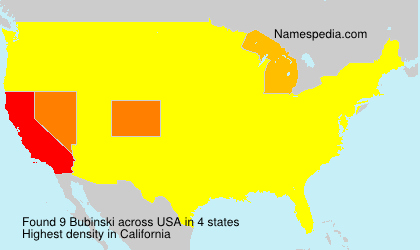 Surname Bubinski in USA Surname Bubinski in USA