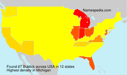 Surname Bublick in USA Surname Bublick in USA