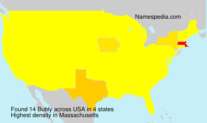 Surname Bubly in USA Surname Bubly in USA
