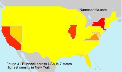 Surname Bubnack in USA Surname Bubnack in USA