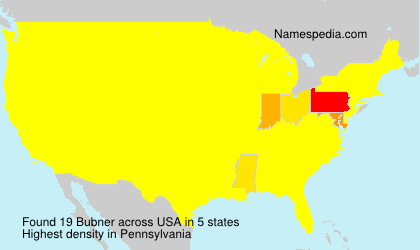 Surname Bubner in USA Surname Bubner in USA