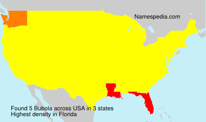 Surname Bubola in USA Surname Bubola in USA