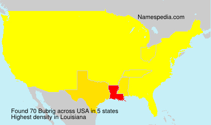Surname Bubrig in USA Surname Bubrig in USA