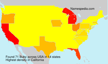 Surname Buby in USA Surname Buby in USA
