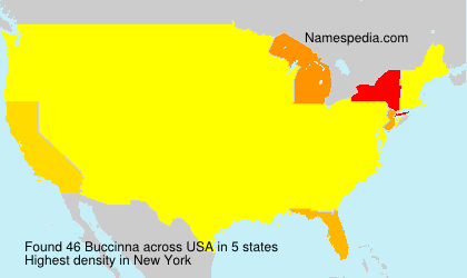 Surname Buccinna in USA Surname Buccinna in USA