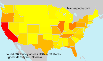 Surname Bucey in USA Surname Bucey in USA