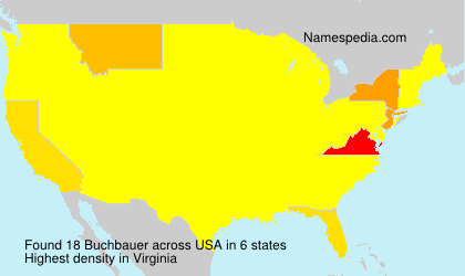 Surname Buchbauer in USA Surname Buchbauer in USA