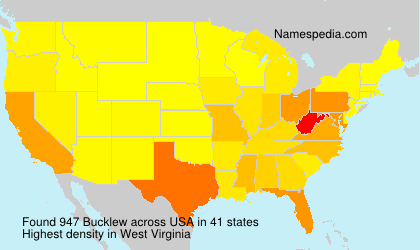 Surname Bucklew in USA Surname Bucklew in USA