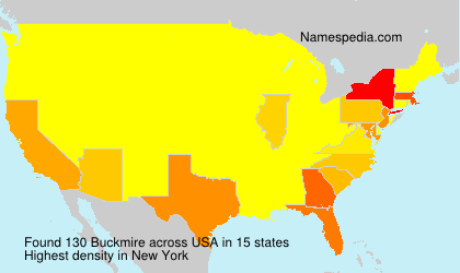 Surname Buckmire in USA Surname Buckmire in USA