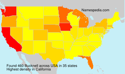 Surname Bucknell in USA Surname Bucknell in USA