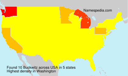 Surname Buckwitz in USA Surname Buckwitz in USA