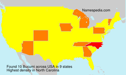 Surname Bucumi in USA Surname Bucumi in USA