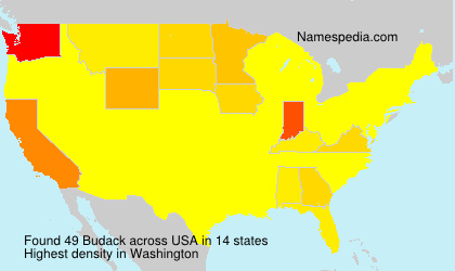 Surname Budack in USA Surname Budack in USA