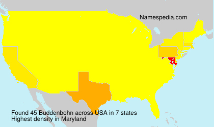 Surname Buddenbohn in USA Surname Buddenbohn in USA
