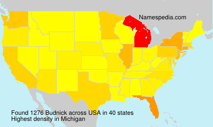 Surname Budnick in USA Surname Budnick in USA