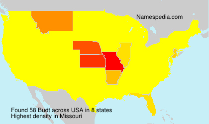 Surname Budt in USA Surname Budt in USA