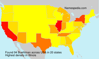 Surname Buehlman in USA