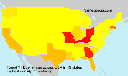 Surname Buelterman in USA Surname Buelterman in USA