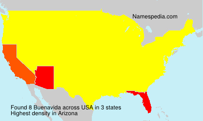 Surname Buenavida in USA Surname Buenavida in USA