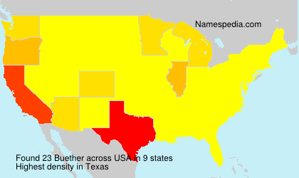 Surname Buether in USA Surname Buether in USA