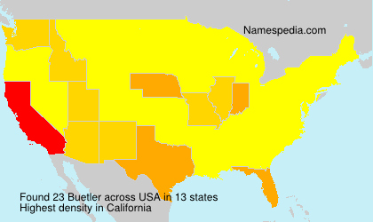 Surname Buetler in USA Surname Buetler in USA