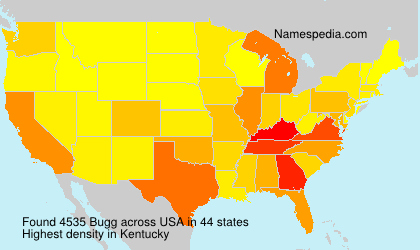Surname Bugg in USA Surname Bugg in USA