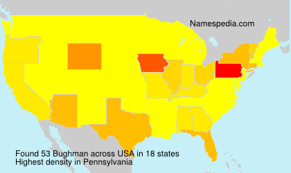 Surname Bughman in USA Surname Bughman in USA