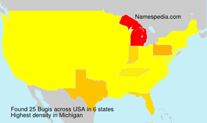 Surname Bugis in USA Surname Bugis in USA