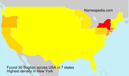 Surname Bugliari in USA Surname Bugliari in USA