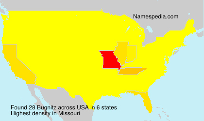 Surname Bugnitz in USA Surname Bugnitz in USA