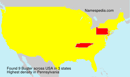 Surname Bugter in USA Surname Bugter in USA