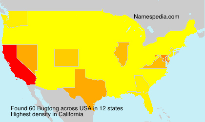 Surname Bugtong in USA Surname Bugtong in USA