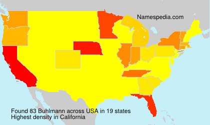 Surname Buhlmann in USA Surname Buhlmann in USA
