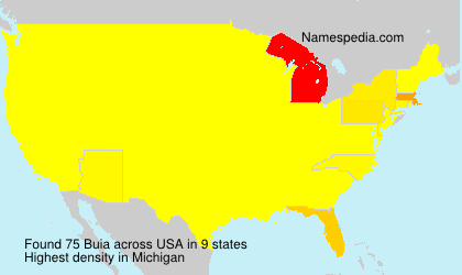 Surname Buia in USA Surname Buia in USA