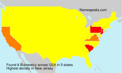 Surname Bujniewicz in USA Surname Bujniewicz in USA