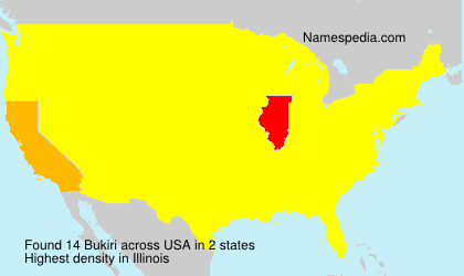 Surname Bukiri in USA