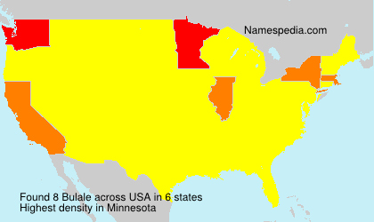 Surname Bulale in USA Surname Bulale in USA