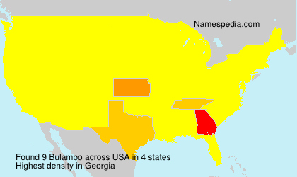 Surname Bulambo in USA Surname Bulambo in USA