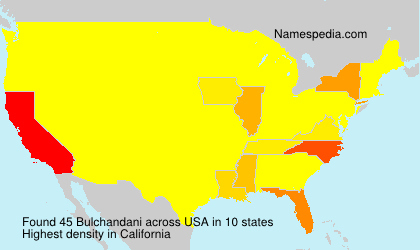 Surname Bulchandani in USA Surname Bulchandani in USA