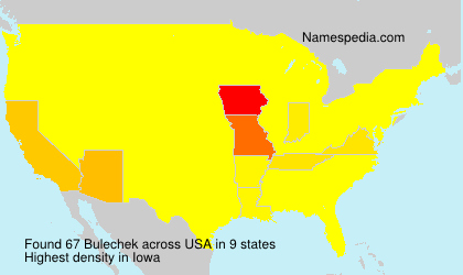 Surname Bulechek in USA Surname Bulechek in USA