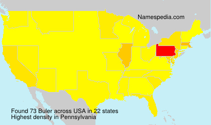 Surname Buler in USA