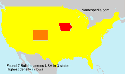 Surname Buliche in USA Surname Buliche in USA